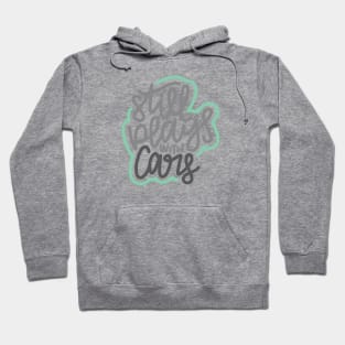 Still Plays With Cars - Gray / Mint Hoodie